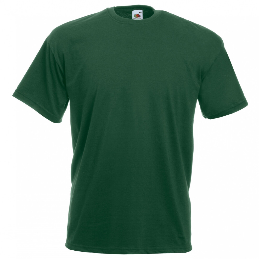 Fruit Of The Loom (S, Bottle Green) Mens Valueweight Short Sleeve T-Shirt