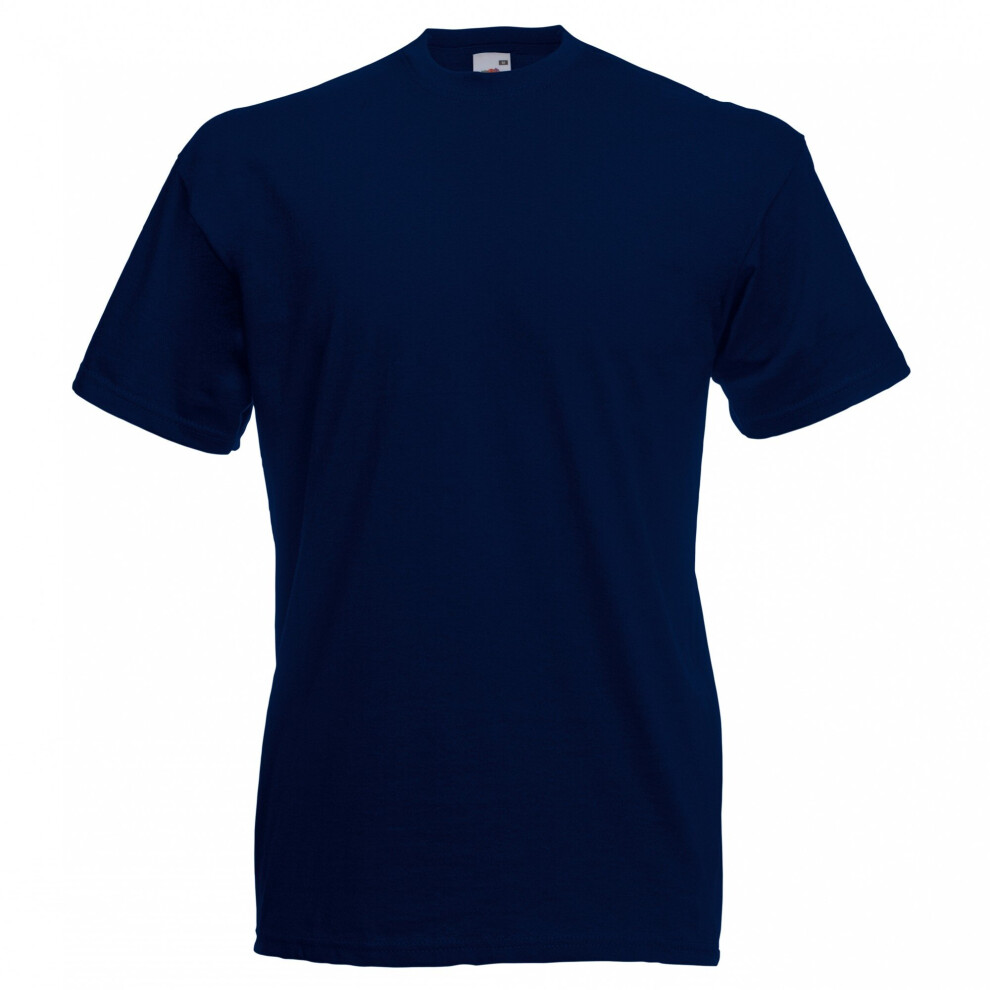 (XL, Deep Navy) Fruit Of The Loom Mens Valueweight Short Sleeve T-Shirt