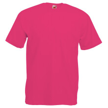 (L, Fuchsia) Fruit Of The Loom Mens Valueweight Short Sleeve T-Shirt