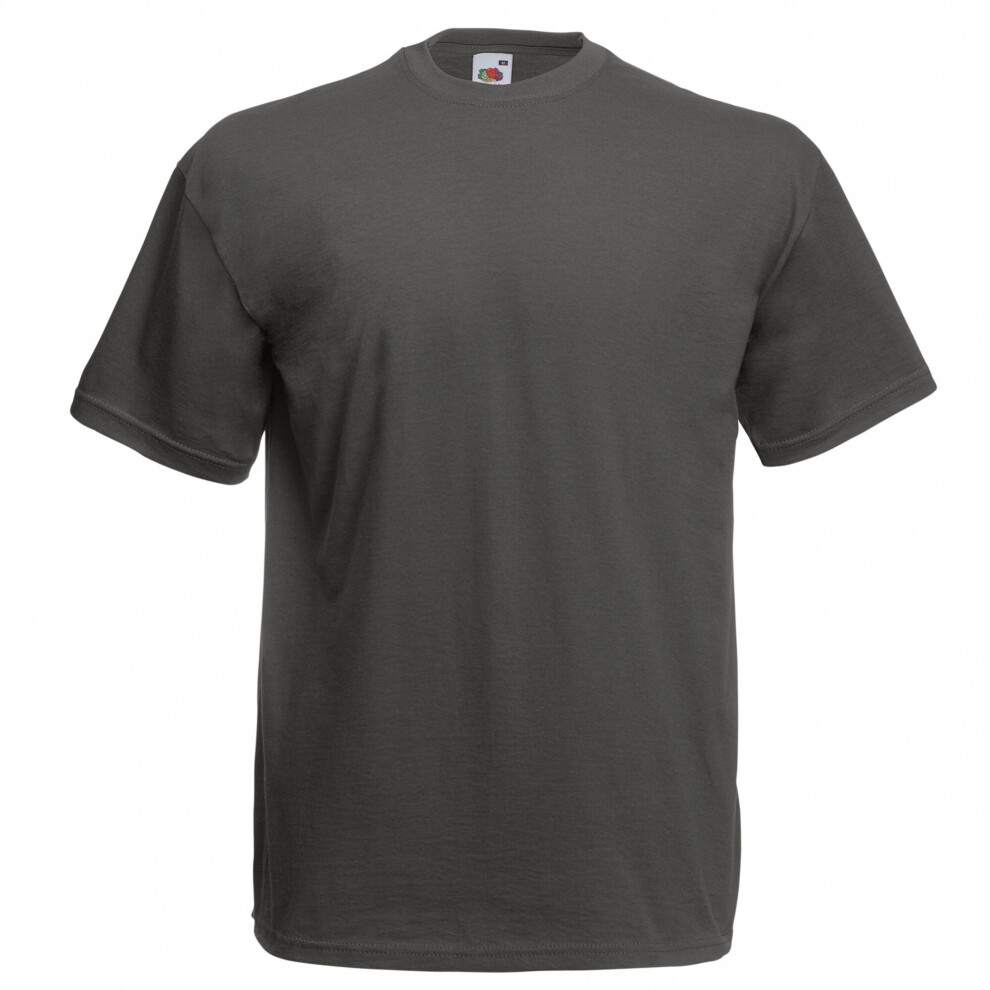 Fruit Of The Loom (L, Light Graphite) Mens Valueweight Short Sleeve T-Shirt