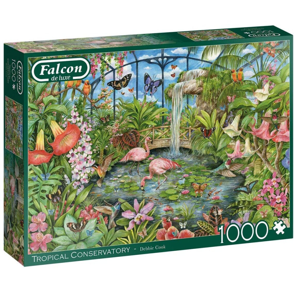Falcon De Luxe Puzzle 1000 Piece Tropical Conservatory