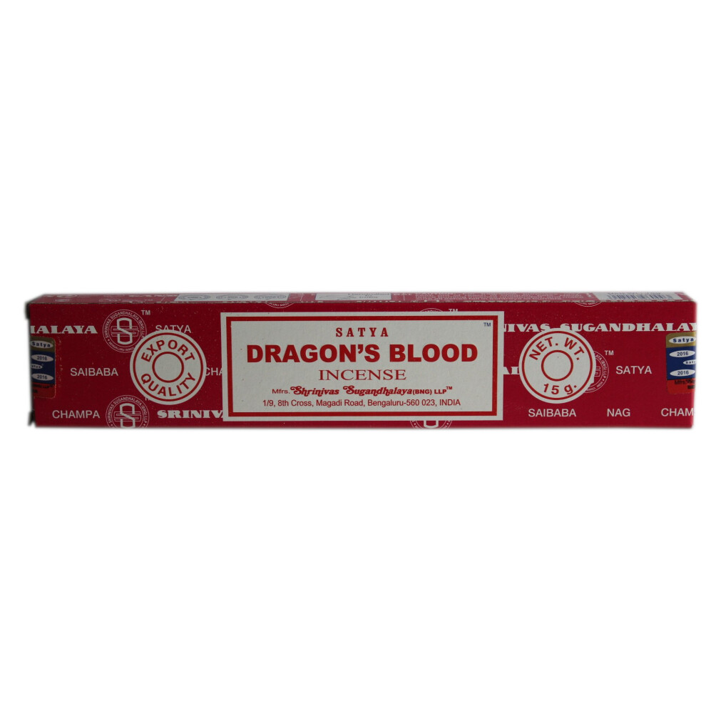 SATYA DRAGONS BLOOD INCENSE STICKS 15 GM PACKETS FOR PROTECTION