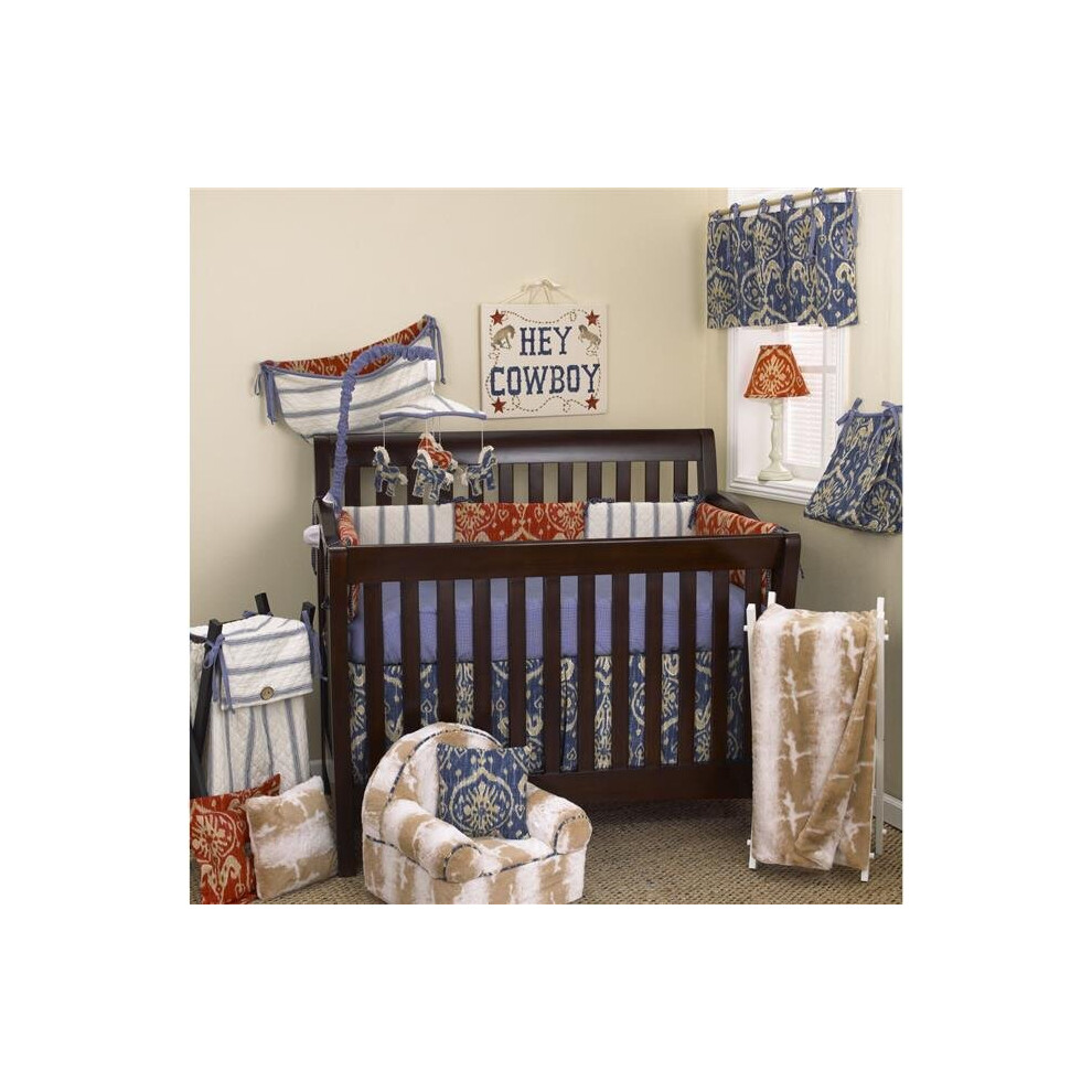 Sk8s Sidekick Baby Crib Bedding 8 Piece Set Red/Blue/White Cotton Tale