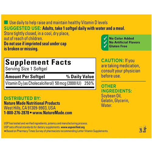 Nature Made Vitamin D3 1