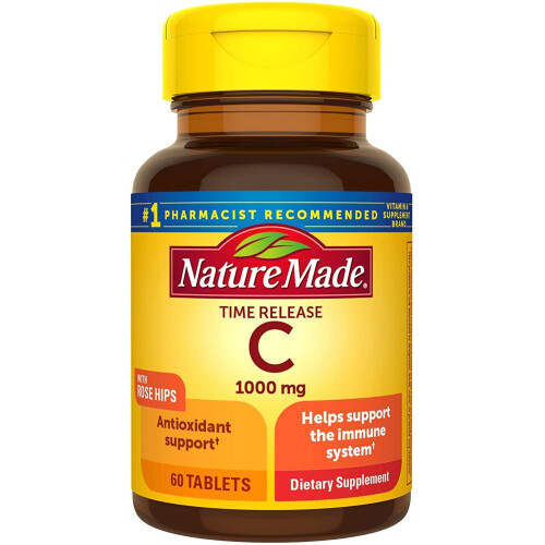 Nature Made Nature Made, Βιταμίνη C με Ρόζη, Χρόνος Λήξης, 1.000 mg, 60 Tablettes