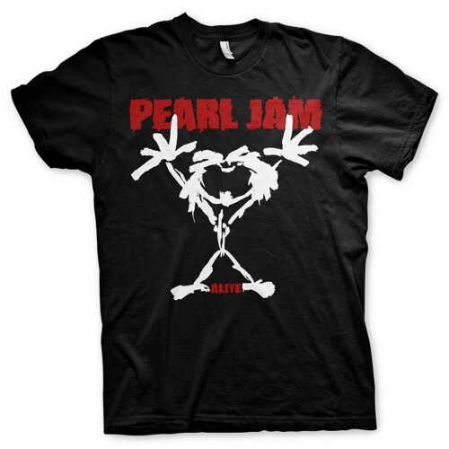 (Large) Pearl Jam 'Stickman' (Black) T-Shirt