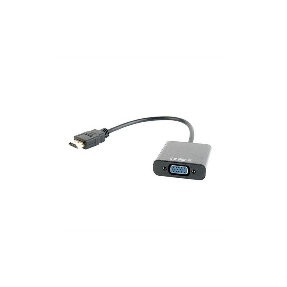 Hdmi To Vga Adapter Gembird A-Hdmi-Vga-03 1080 Px 60 Hz Black 8716309089784
