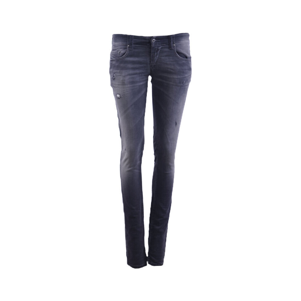 Diesel (W23 L31) Grupee Ne 0856S Womens Denim Sweat Jogg Jeans Distressed Slim Fit Skinny Black