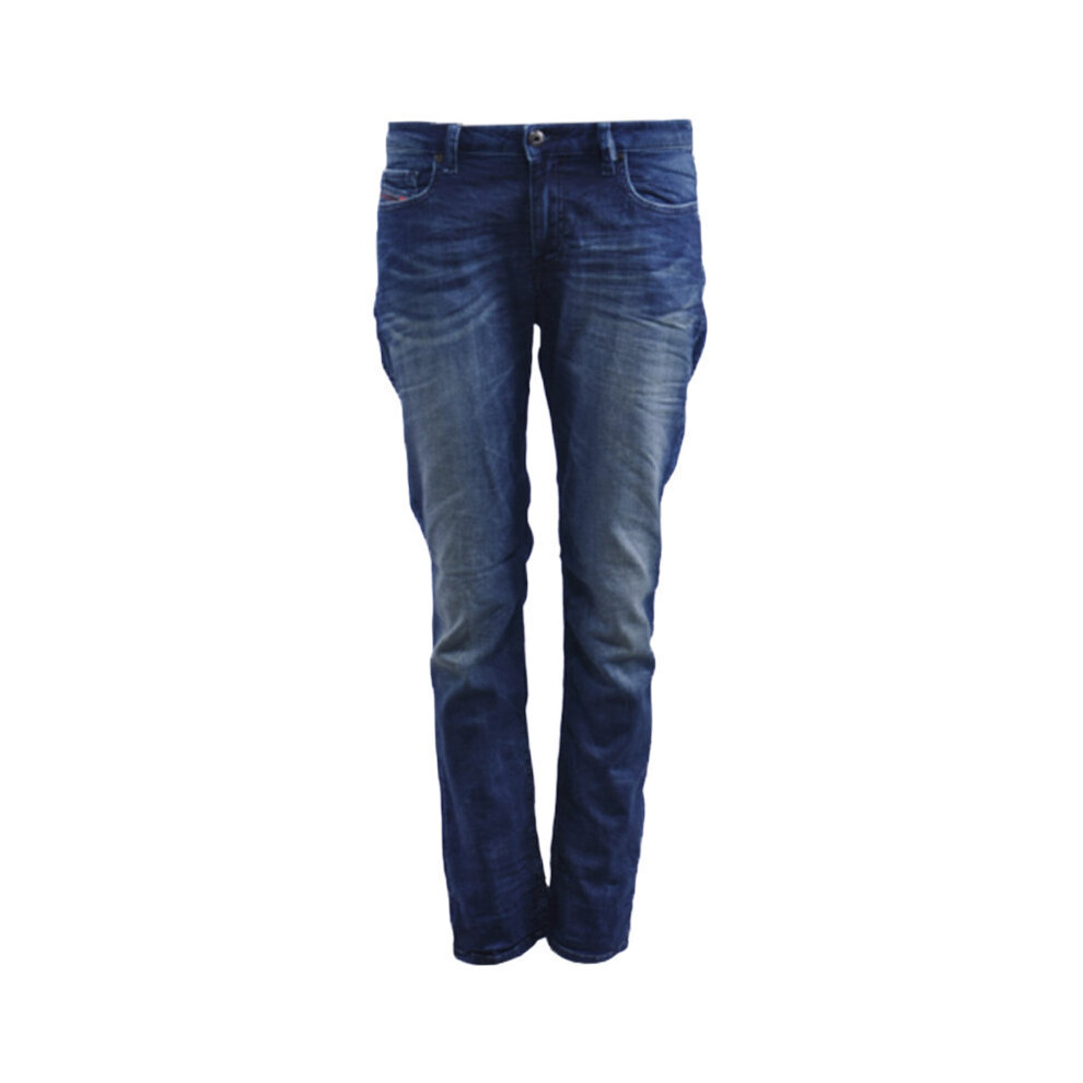 Diesel (W27 L28) Rizzo Ne 0601L Womens Jeans Regular Fit Sweat Jogg Denim Trousers Blue