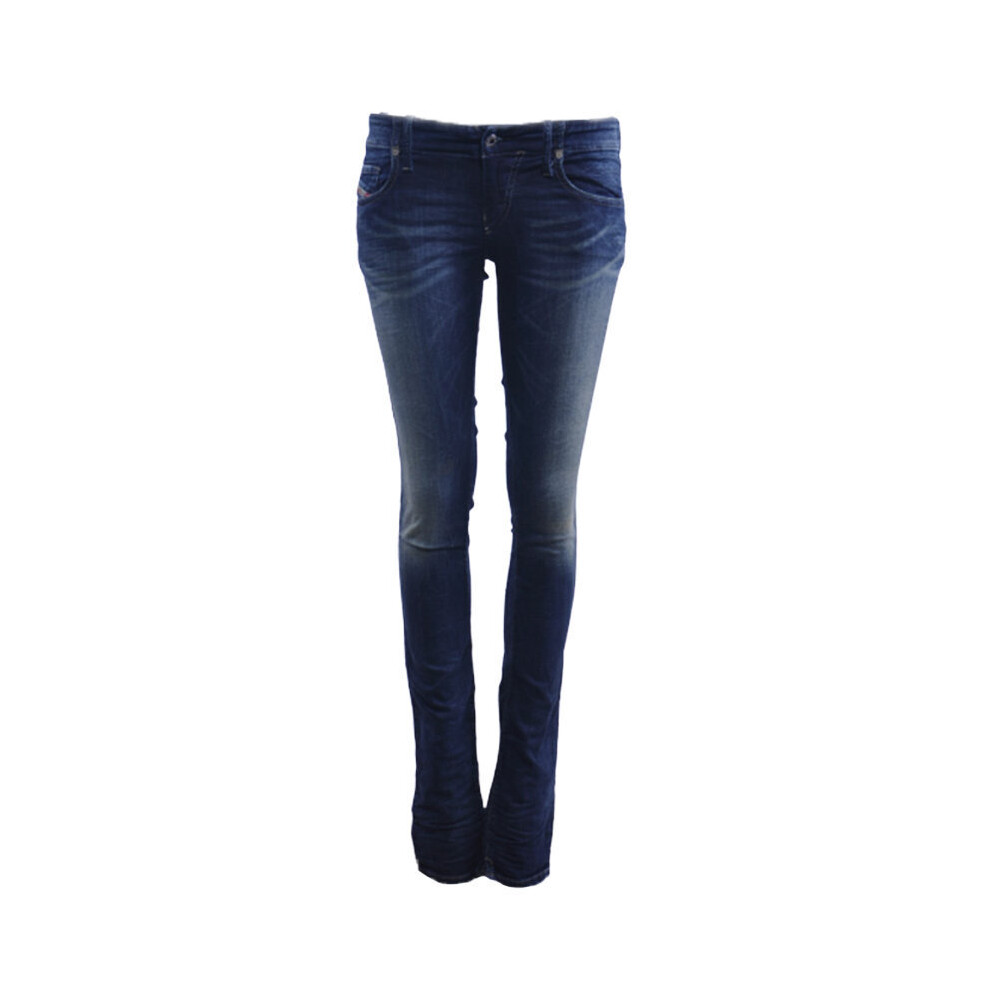 Diesel (W23 L32) Grupee Ne 0601L Womens Denim Jeans Sweat Jogg Jeans Super Slim Fit Skinny Blue