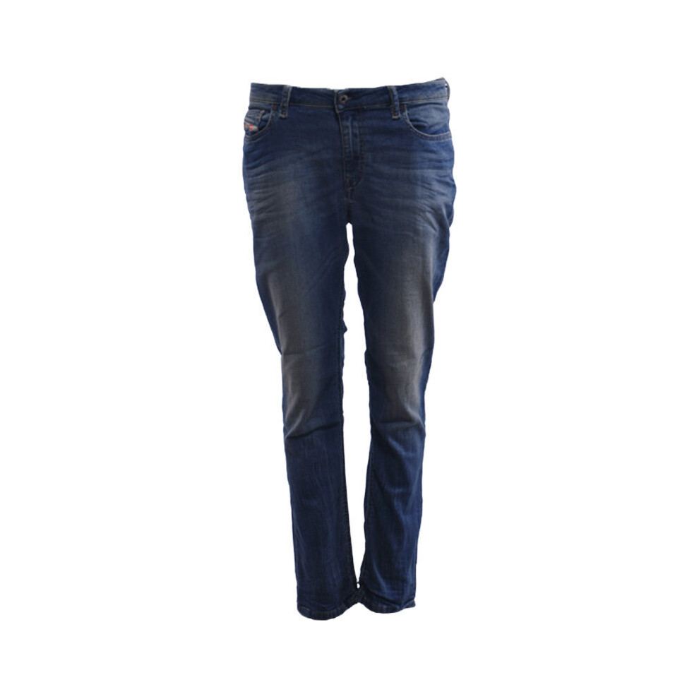 Diesel (W27 L27) Rizzo Ne 0668W Womens Denim Sweat Jogg Jeans Slim Fit Carrot Leg Blue