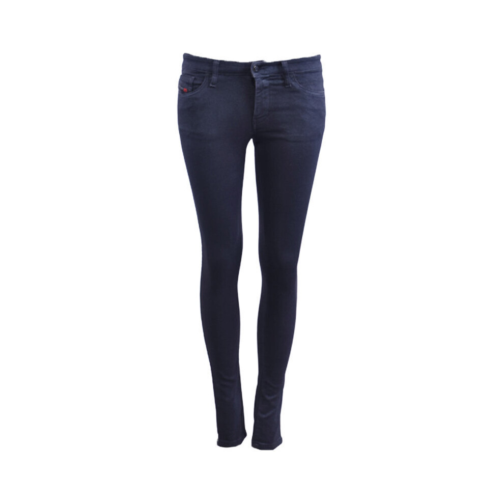Diesel (W24 L28) Skinzee Ne 0677C Womens Denim Jogg Jeans Super Slim Fit Skinny Sweat Pant Blue