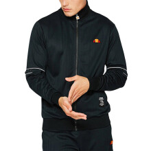 (S) ELLESSE ORTELLE SHA06366 Mens Sweatshirt Lightweight Casual Slim Black Cardigan