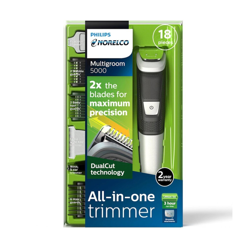 Philips Norelco Multigroom 5000 All-In-One Trimmer 18 pc set Lithium-ion MG5750/49