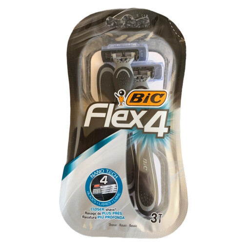 BIC Bic Flex 4 Razors Nano Tech (3 in Pack)