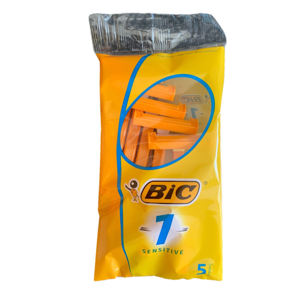 Bic 1 Sensitive Razors (5 Razors In Pack)