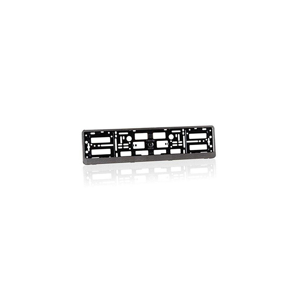 2X Carbon Abs Effect Number Plate Surrounds Holder Frame For All Cars 742776152964