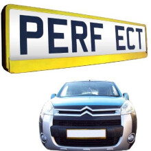 Car Registration License Number Plate Surrounds Holder Frame All Styles (Gold)