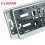 2 X Silver Effect Number Plate Surrounds Holder Frame Abs Pc Plastic Rs 2 1