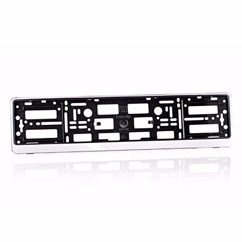 SILVER EFFECT Number Plate Surrounds Holder Frame 52.5 x 13