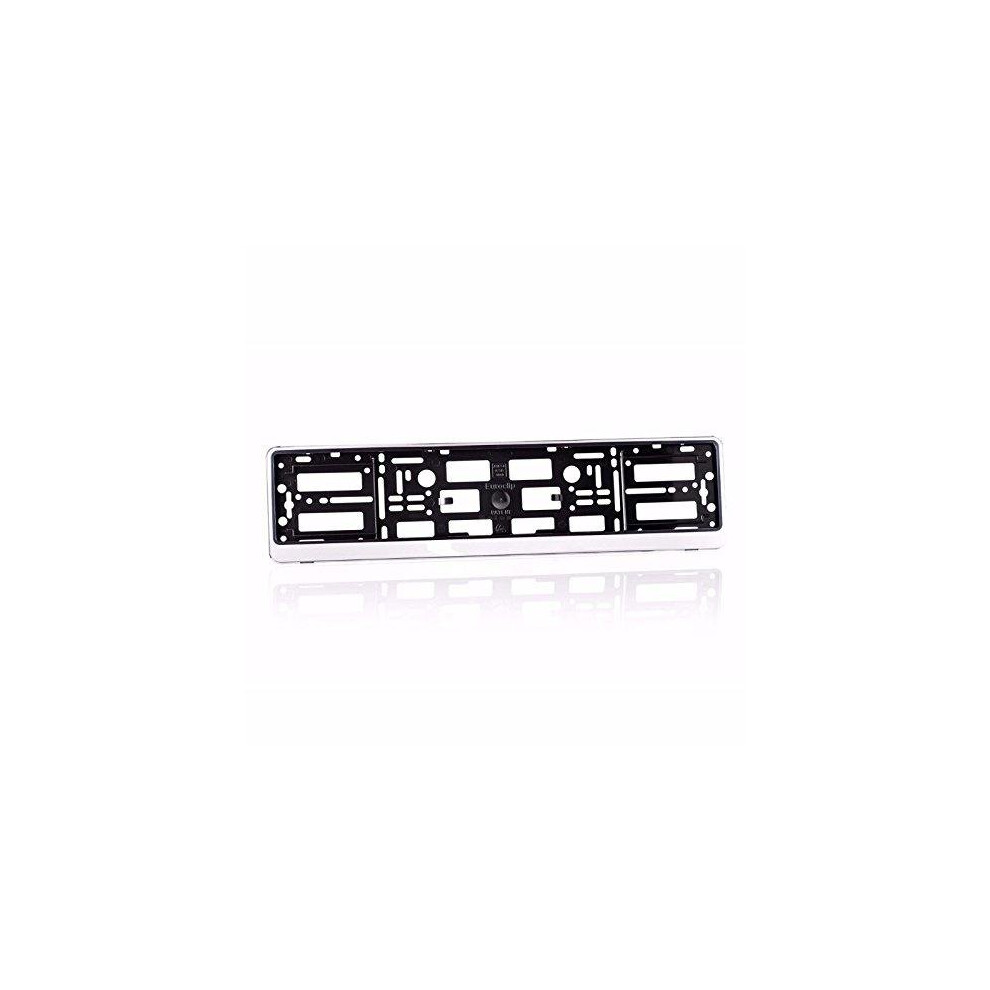 Effect Number Plate Surrounds Holder Frame 52.5 X 13 Silver 742776155446