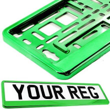 Car Registration Holder For Any Car Van Truck Trailer (Pure Green)
