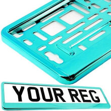 Sky Blue Car Registration Holder For Any Car Van Truck Trailer