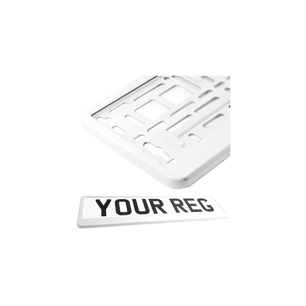 Car Registration Holder For Any Car Van Truck Trailer (Pure ) White 742776153831