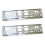 2X Super Chrome Effect Number Plate Surrounds Holder Frame Abs Pc Plastic 1