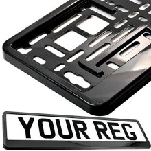 Car Registration Holder For Any Car Van Truck Trailer (Superblack)