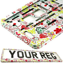 Car Registration Holder For Any Car Van Truck Trailer (Flowers)