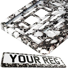 Car Registration Holder For Any Car Van Truck Trailer (Skulls)