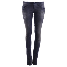 (W23 L30) DIESEL GRUPEE NE 0835B Womens Denim Jeans Sweat Jogg Stretch Slim Skinny Black