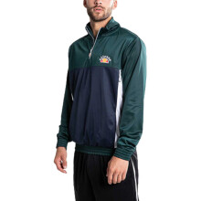 (XS) ELLESSE VETICA OH SHY05328 Mens Tracksuit Top Half Zip Casual Green Sweatshirt