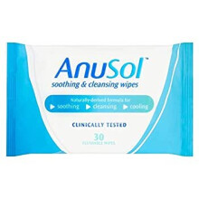 Anusol 30 Soothing & Cleansing Flushable Wipes