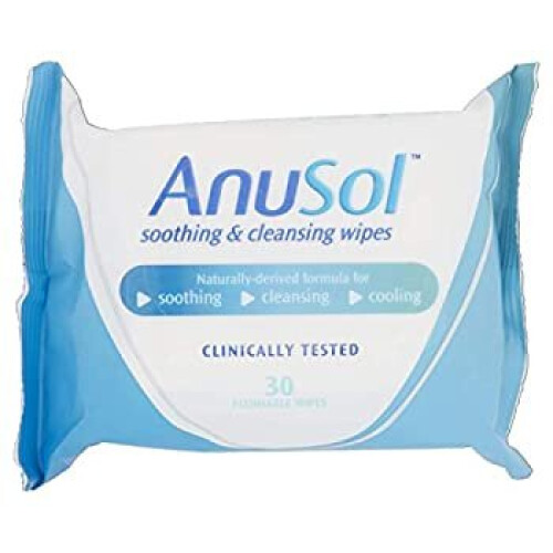 Anusol 30 Soothing & Cleansing Flushable Wipes 1