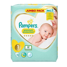 Pampers Premium Protection Nappies Jumbo Pack - Size 1