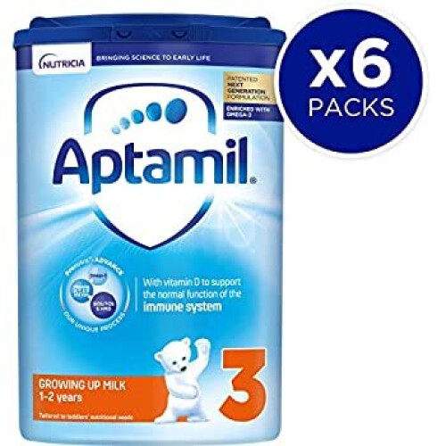 Aptamil Aptamil Growing Up Milk Stage 3 1-2 Years 800 g Pack of 6
