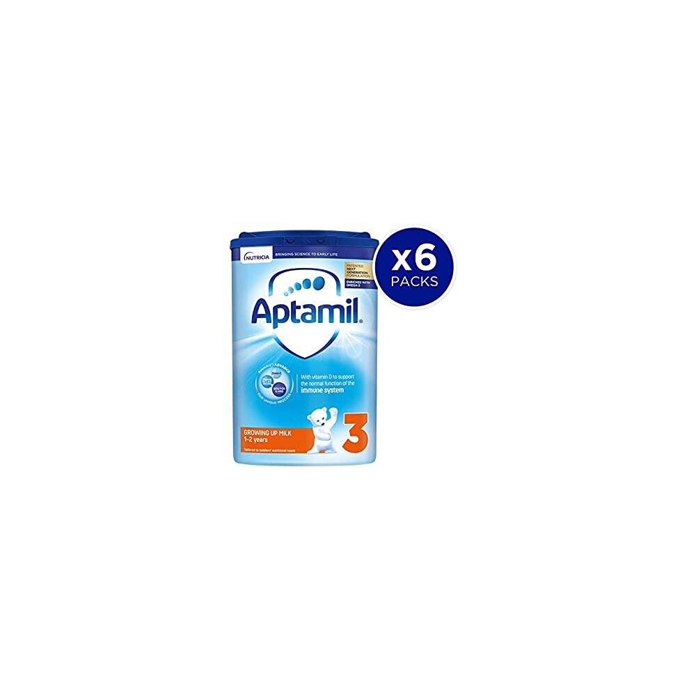 Aptamil Growing Up Milk Stage 3 1-2 Years 800 g Pack of 6