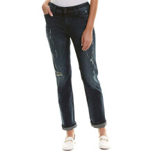 (W27 L34) DIESEL REEN 0844T Womens Denim Jeans Distress Regular Straight DNA Indigo Italy