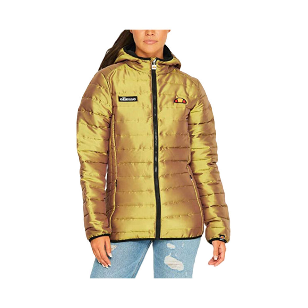 Ellesse (Uk10/Us6/Eu38) Lexus Sgy05671 Womens Puffer Jacket Quilted Hooded Padded Coat Gold