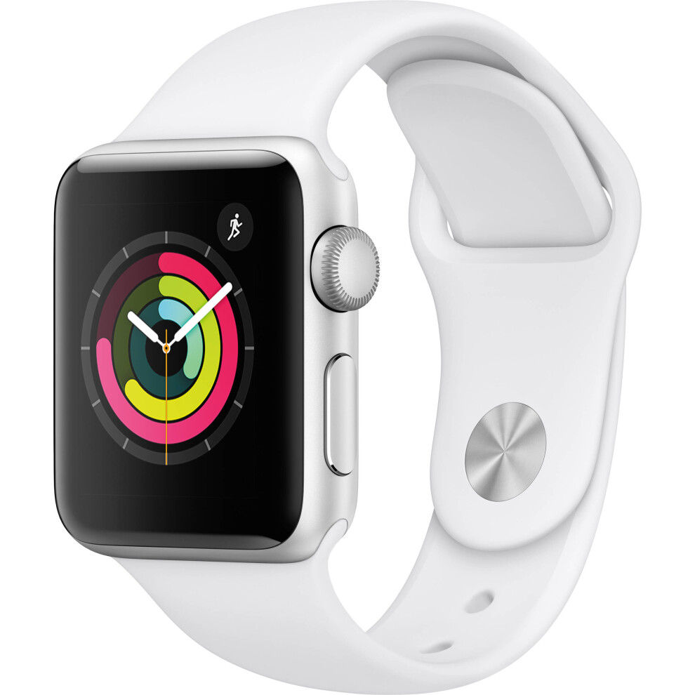 Silver aluminum case with white sport band online