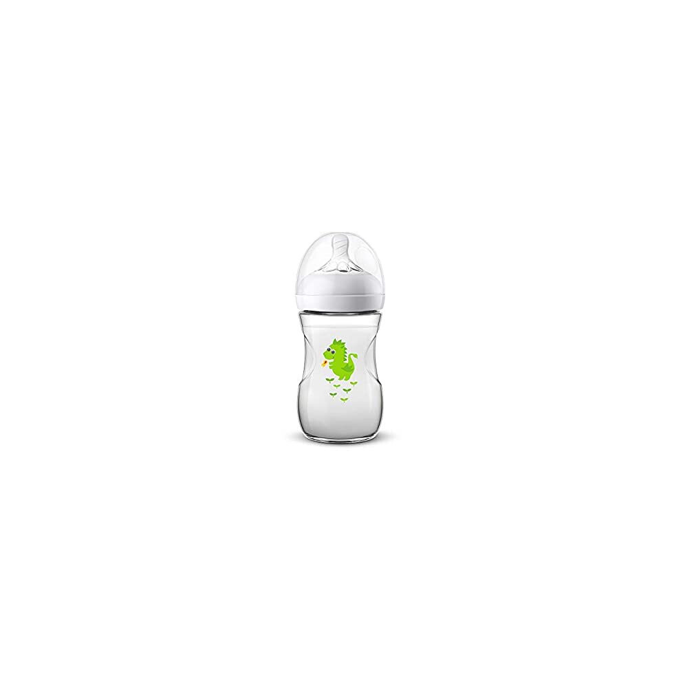 Avent Natural Feeding Bottle With Dragon Design 260Ml Â Scf070/24 Philips