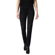 (W28 L32) DIESEL BELTHY 0679F Womens Denim Jeans Distressed Regular Slim Black Zip Fly