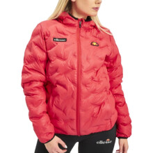 (UK6/US2/EU34) ELLESSE CALONAZZO SRC07232 Womens Puffer Jacket Quilted Hooded Padded Coat Pink