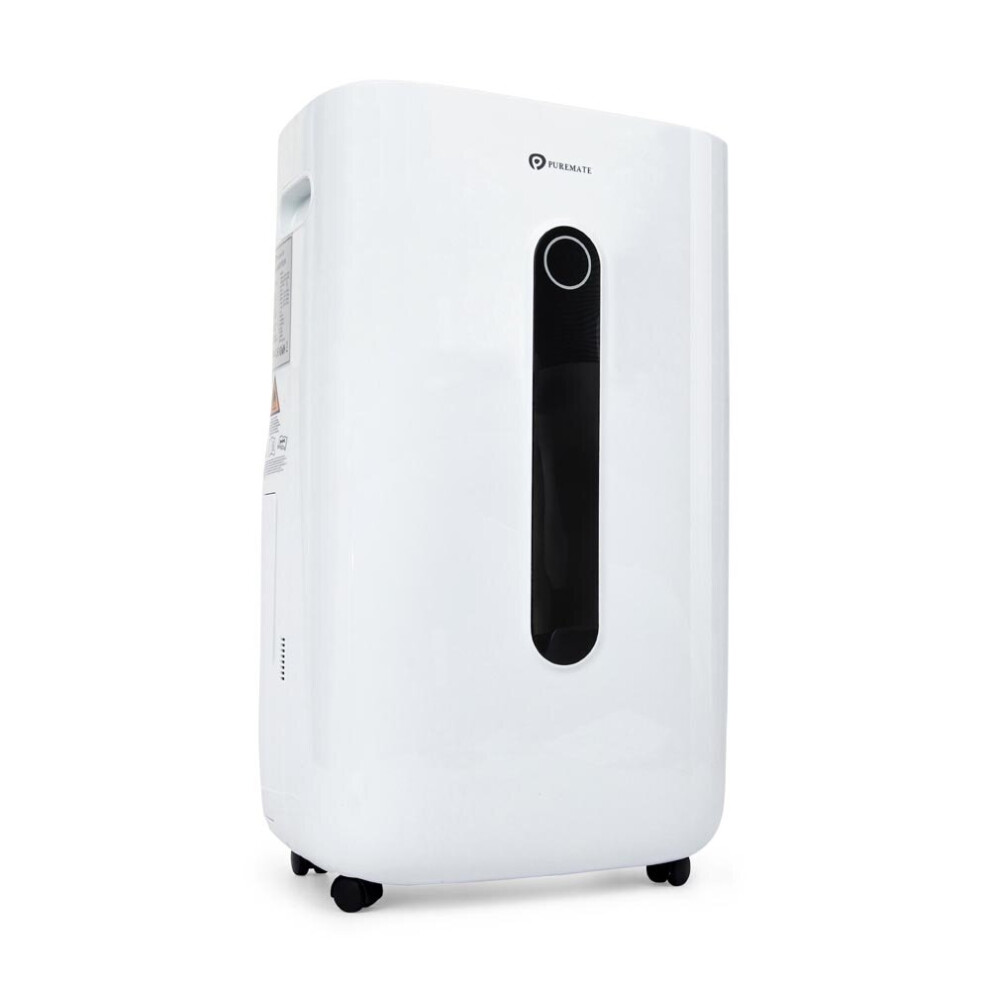 PureMate PM207 20L/Day Portable Dehumidifier with Digital Display, Humidistat, Sleep Mode & 6.5L Tank