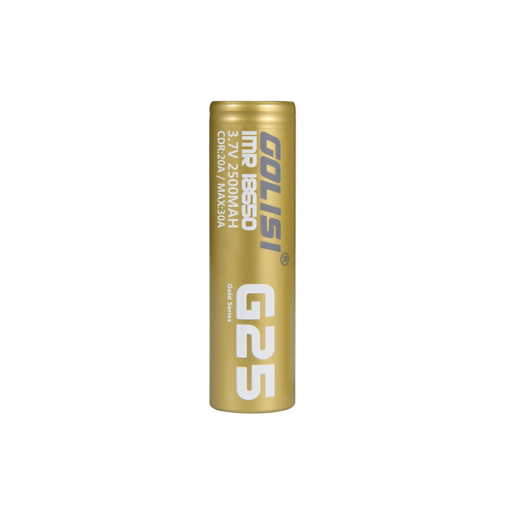 Golisi G25 18650 Battery â 2500mAh 3.7V Li-ion 35A Max