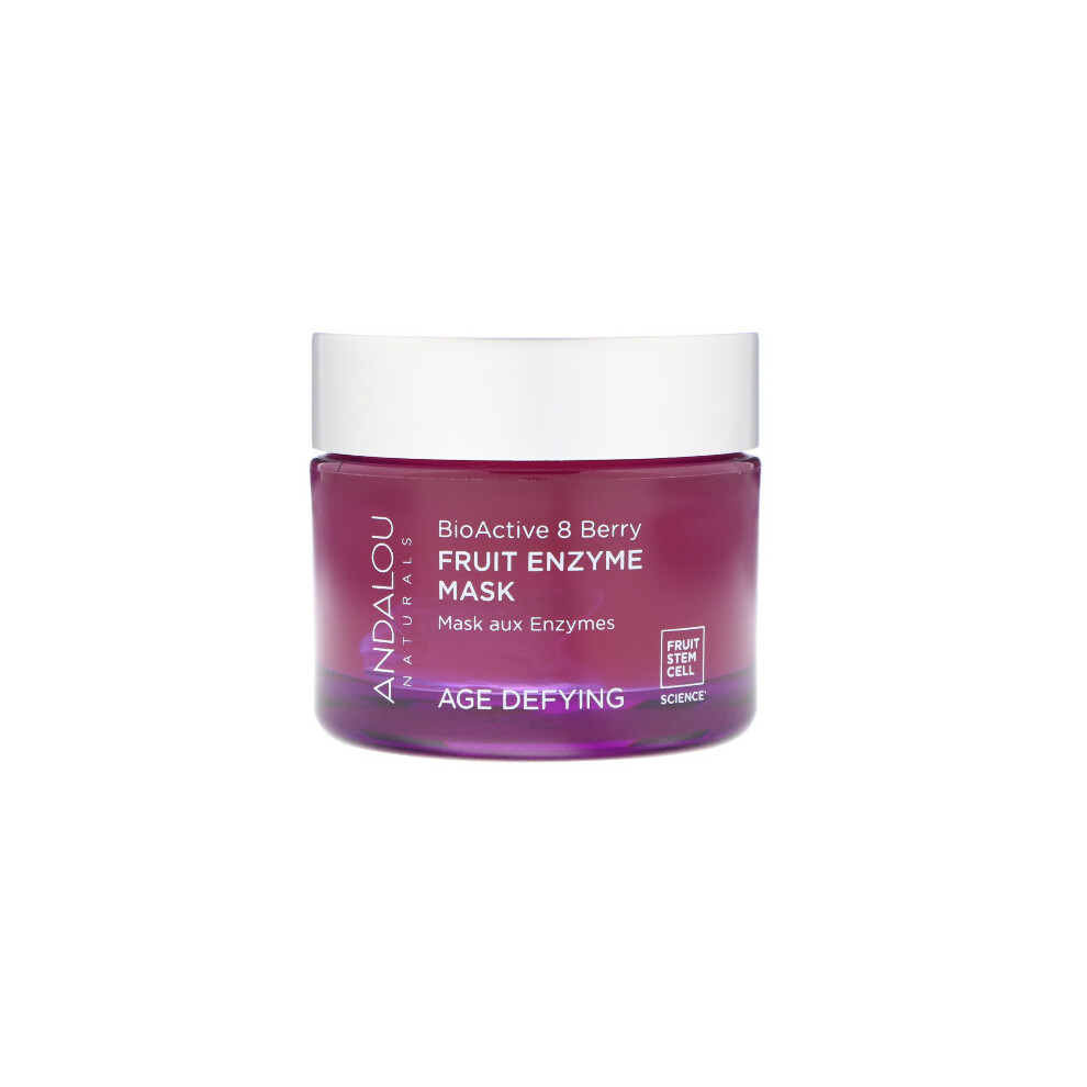 Andalou Naturals, Fruit Enzyme Mask, BioActive 8 Berry, Age Defying, 50g