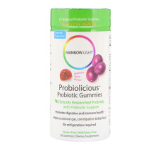 Rainbow Light, Probiolicious Probiotici Gommosi, Delizioso Frutto, 50 Gomme