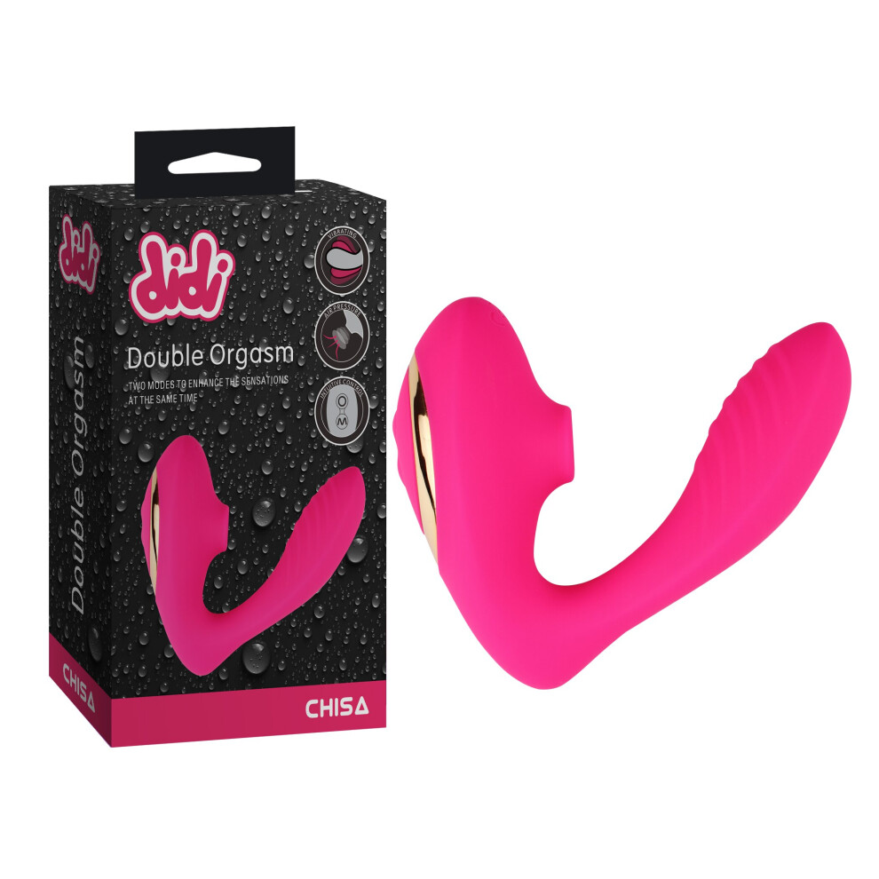 DOUBLE ORGASM AIR PRESSURE WAVE RECHARGEABLE USB SEX TOY 2